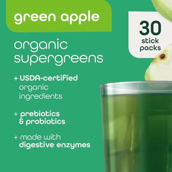 Zena Nutrition Organic Supergreens Greens Powder (poudre de verdure) – Image 2